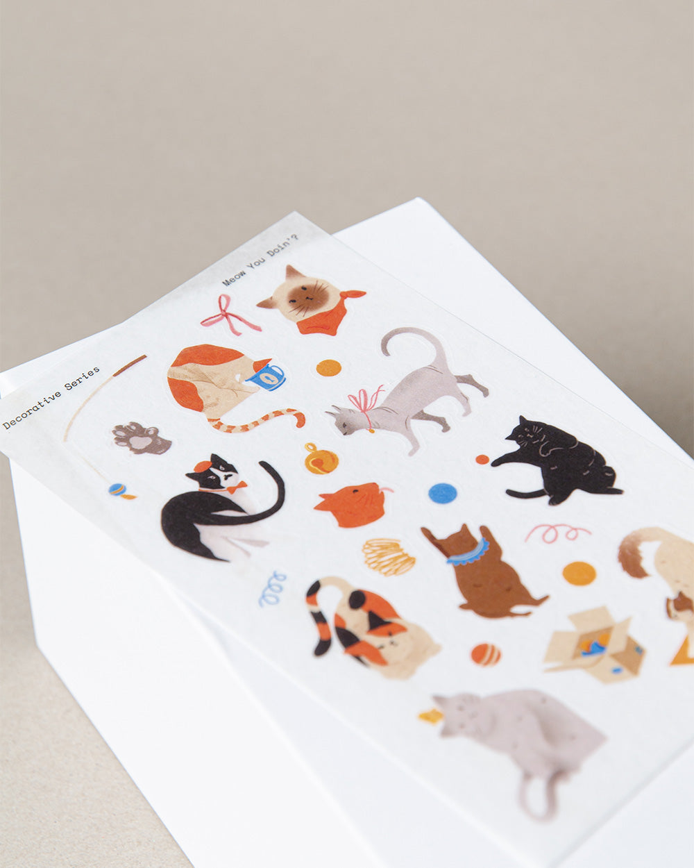 Meow You Doin’? Washi Sticker Sheet
