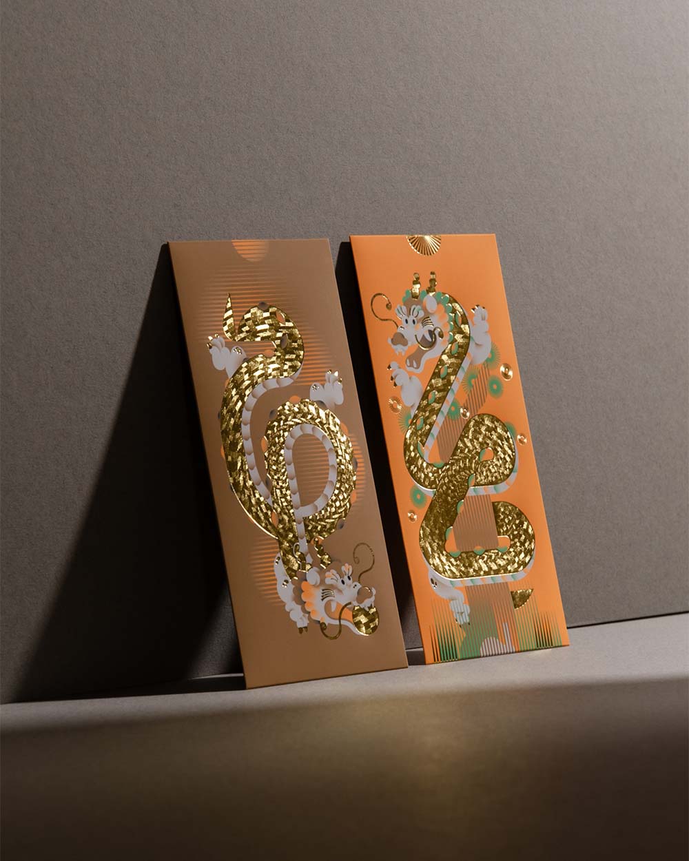 Wood Dragon Money Packet - Collector Set