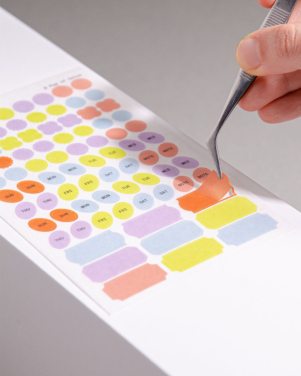 A Pop of Colour Washi Sticker Sheet