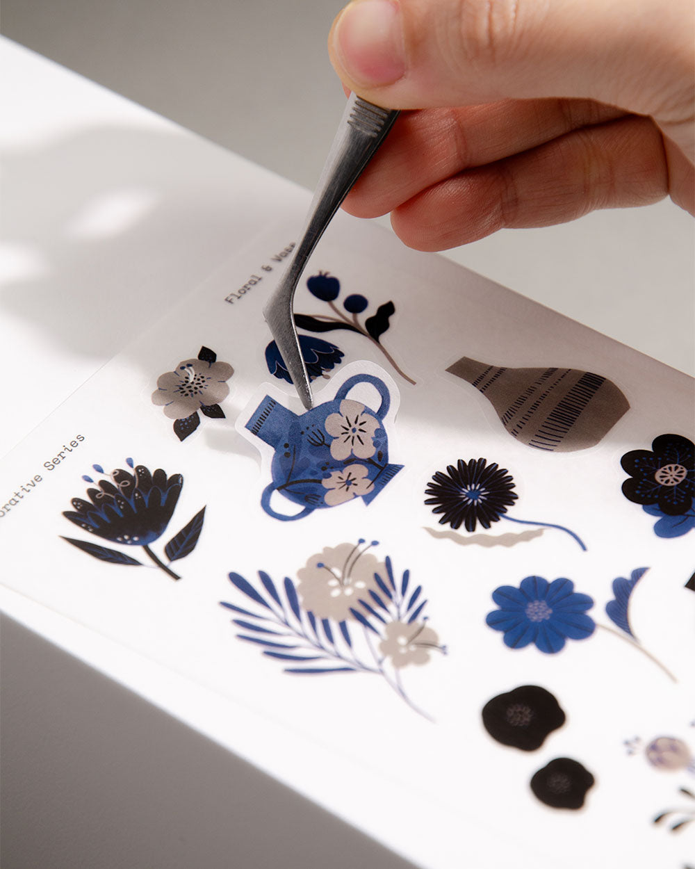 Floral & Vase Washi Sticker Sheet