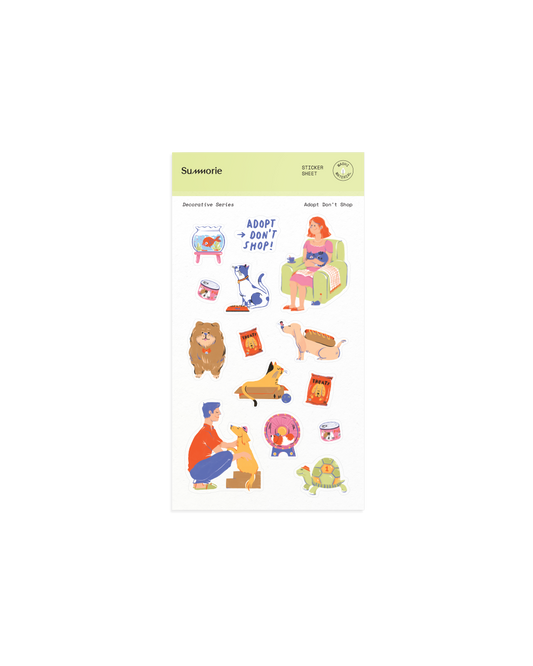 Adopt Don't Shop Washi Sticker Sheet