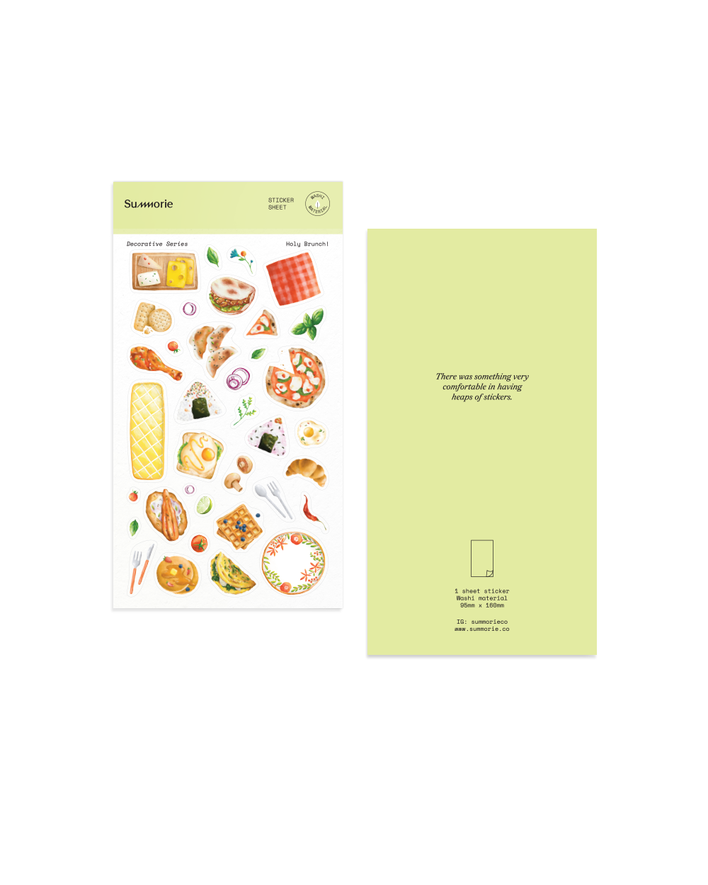 Holy Brunch Washi Sticker Sheet