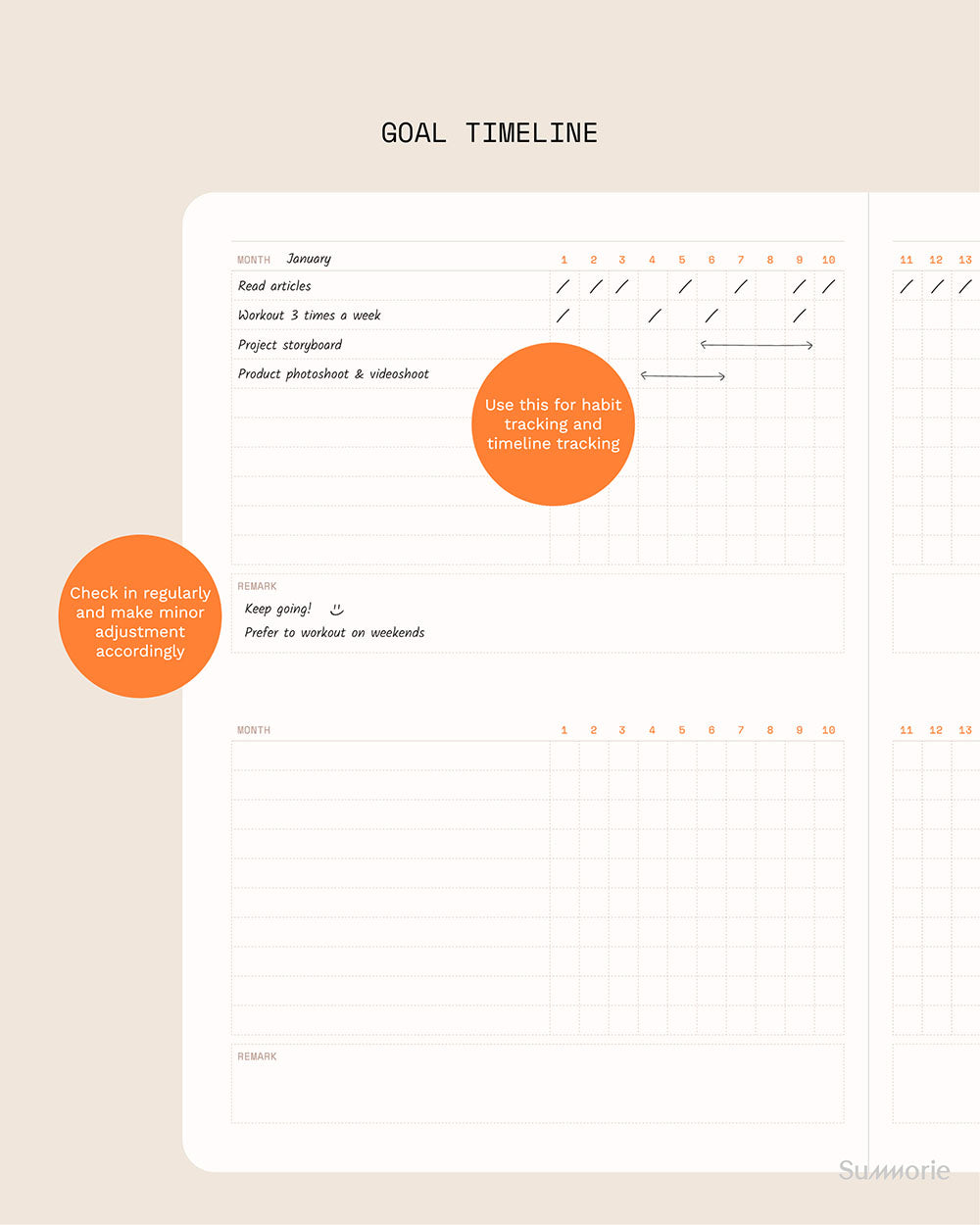 Goal Tracking Planner