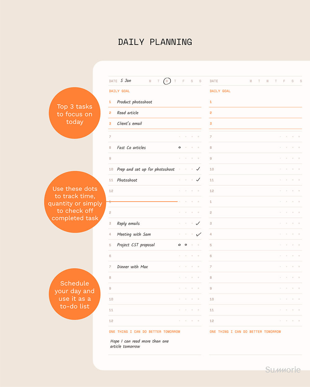 Goal Tracking Planner