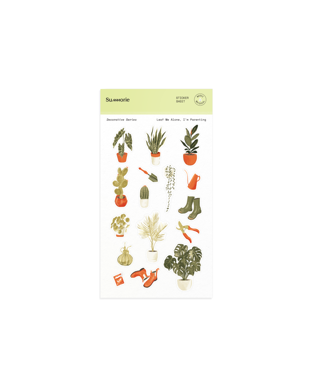Leaf Me Alone, I'm Parenting Washi Sticker Sheet