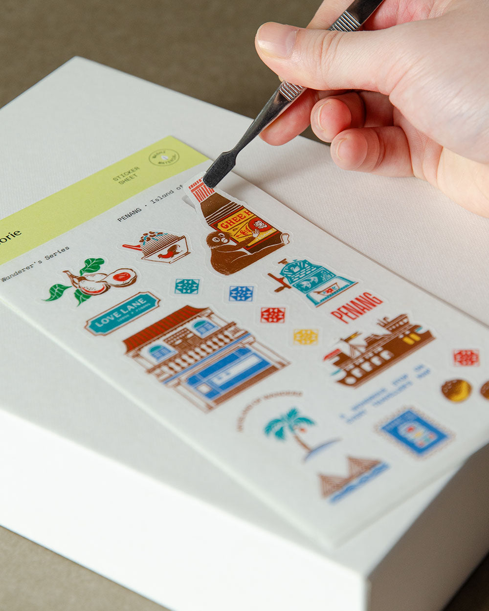 Penang Island of Wonders Washi Sticker Sheet