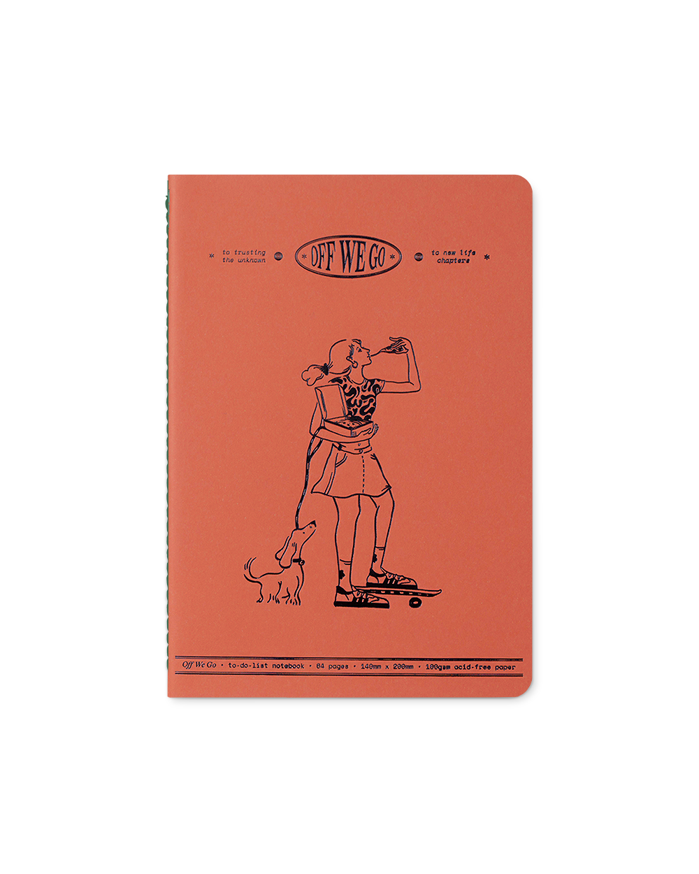 Off We Go Notebook - Pizza Glide