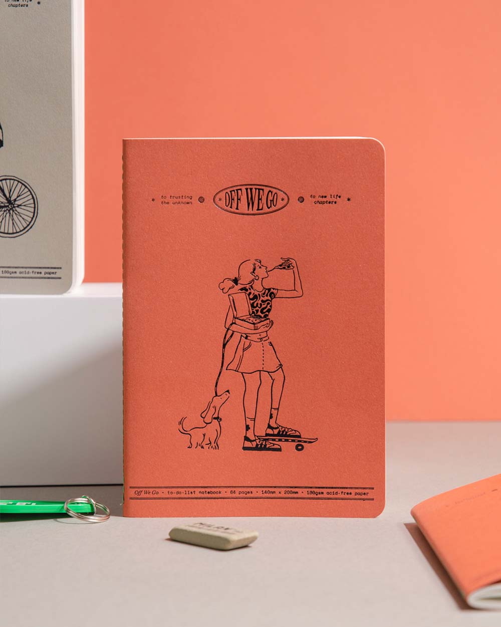 Off We Go Notebook - Pizza Glide