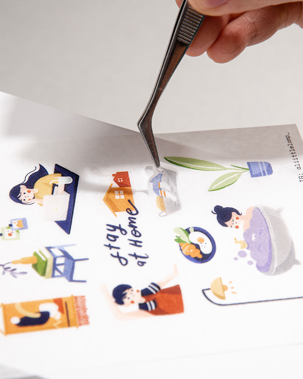Stay At Home Washi Sticker Sheet