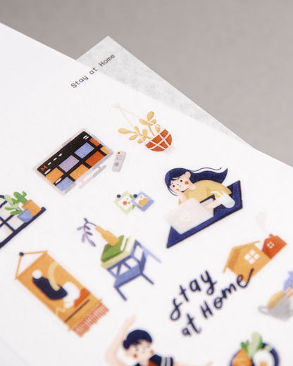 Stay At Home Washi Sticker Sheet