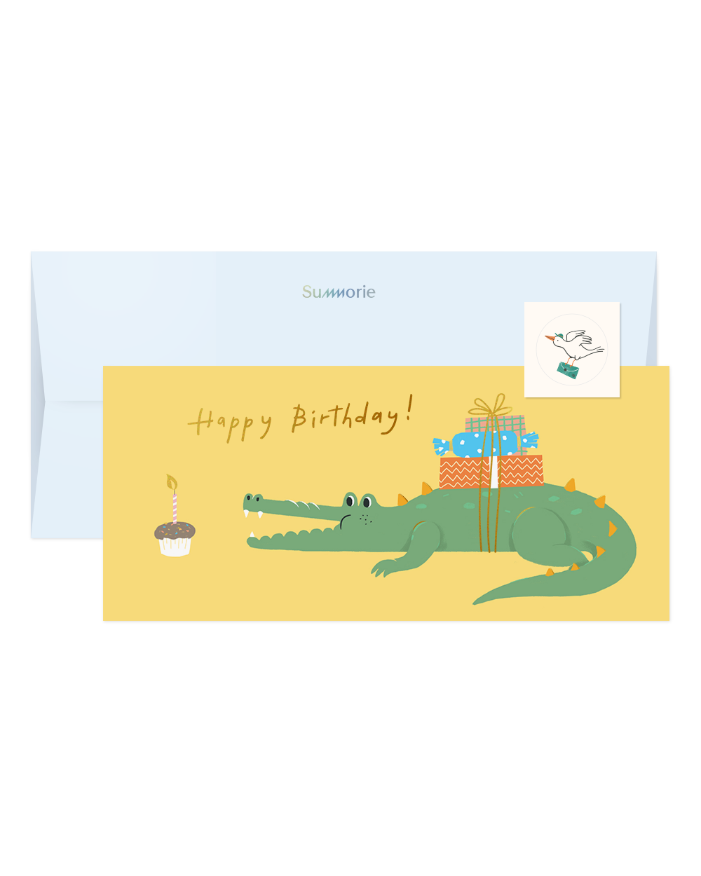 Birthday Alligator Greeting Card