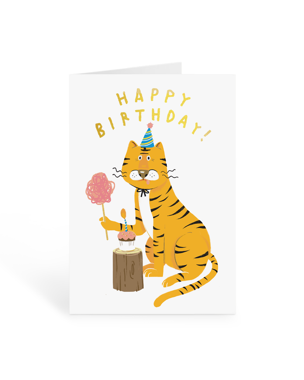 Birthday Tiger Greeting Card