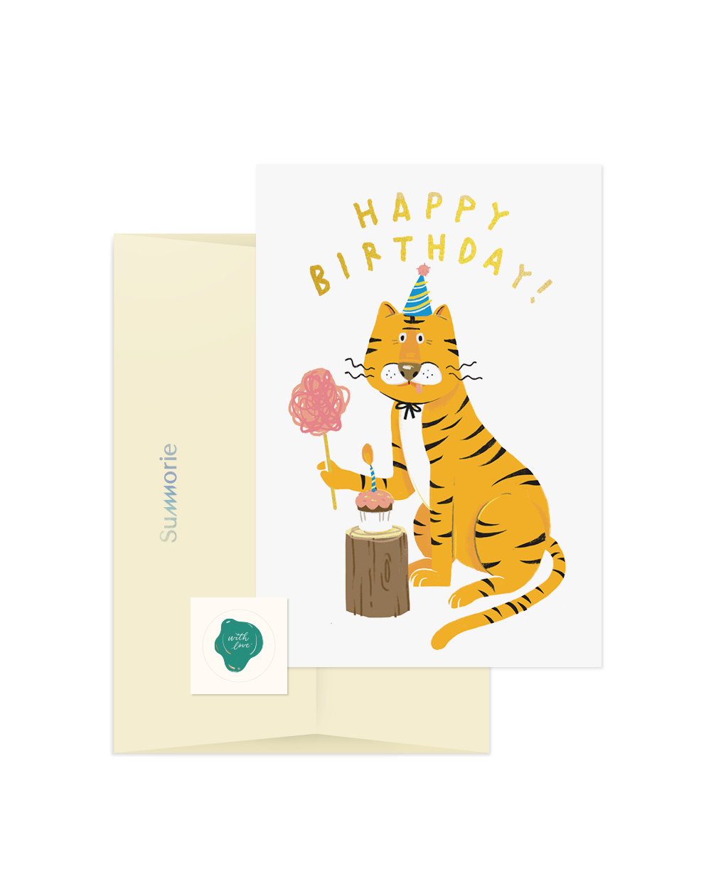 Birthday Tiger Greeting Card