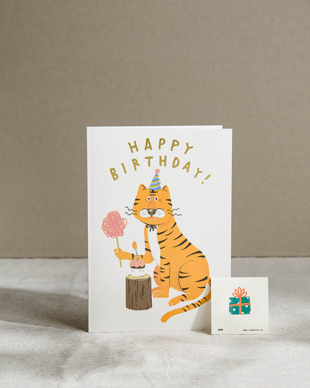 Birthday Tiger Greeting Card