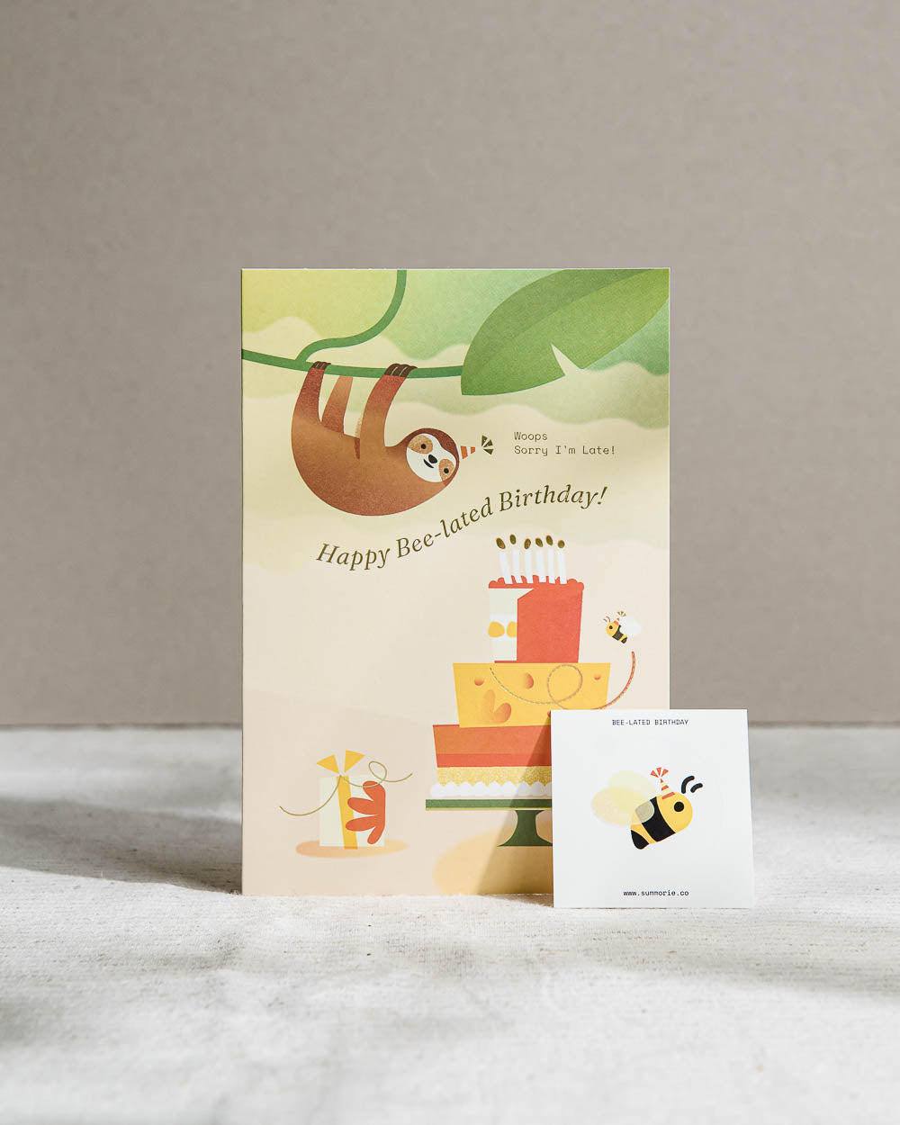 Bee-Lated Birthday Greeting Card