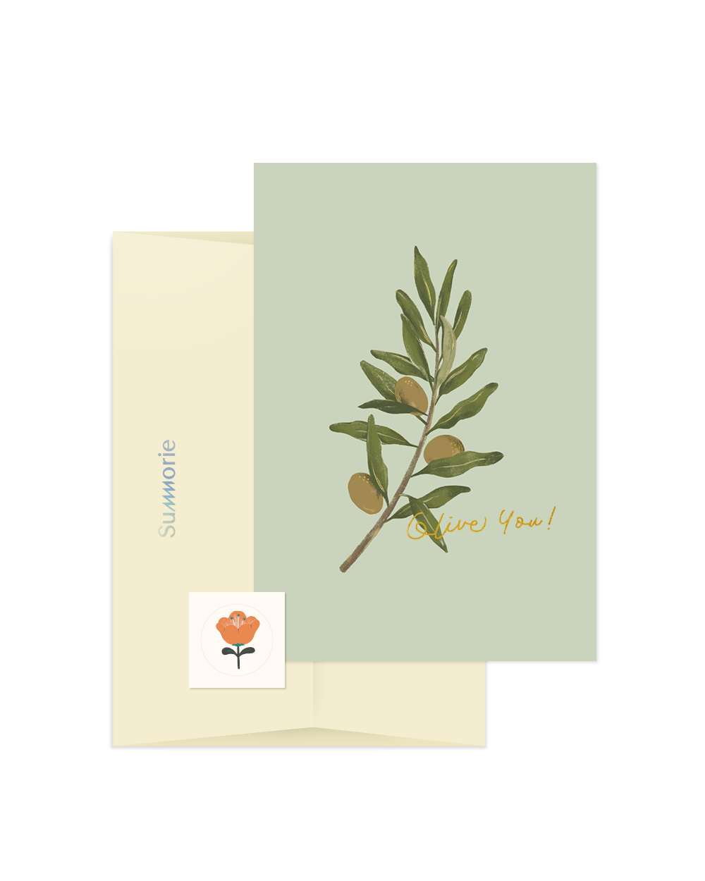 Olive You Greeting Card