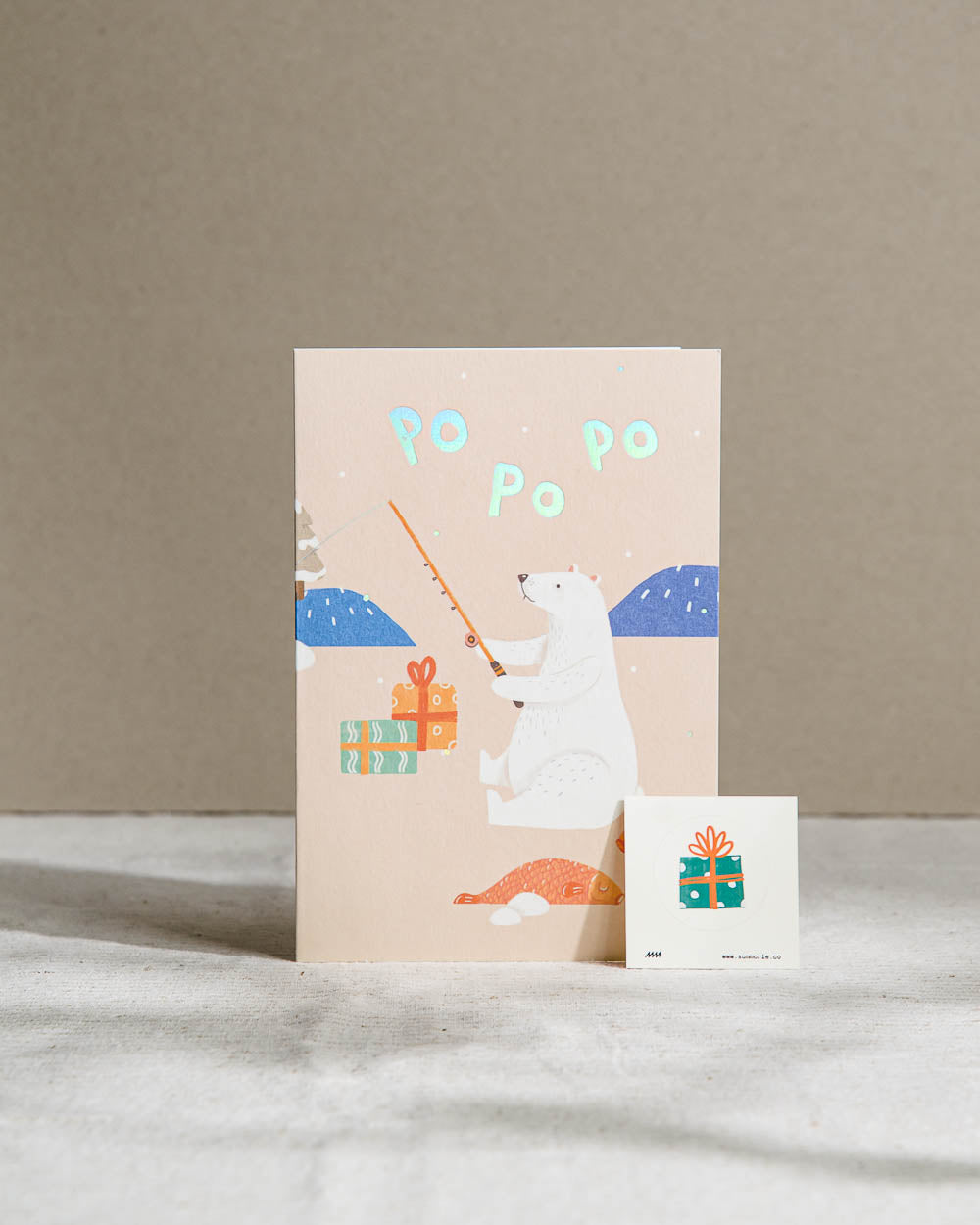 Polar Bear Christmas Greeting Card