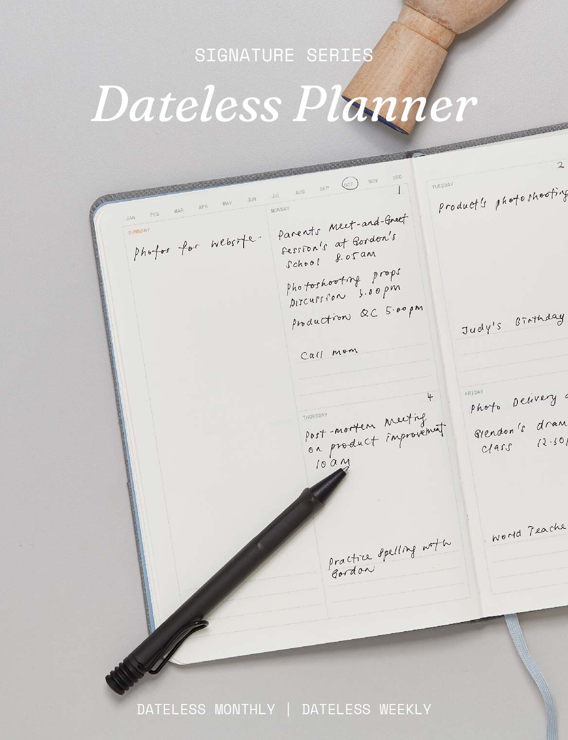 Refillable Dateless Planner Insert (A5)