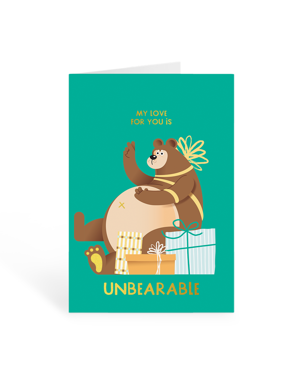 Unbearable Greeting Card
