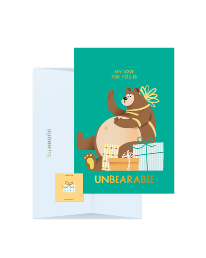 Unbearable Greeting Card