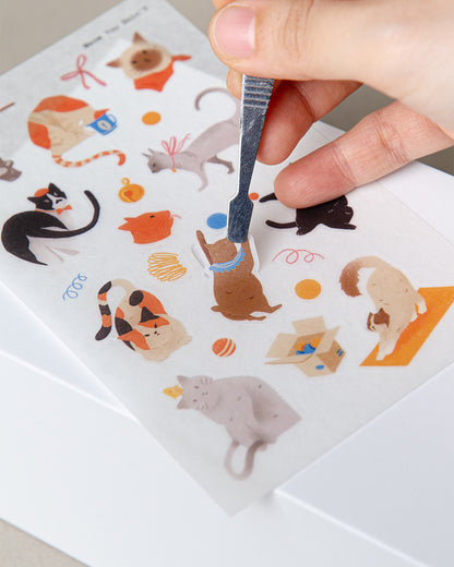 Meow You Doin’?  Washi Sticker Sheet