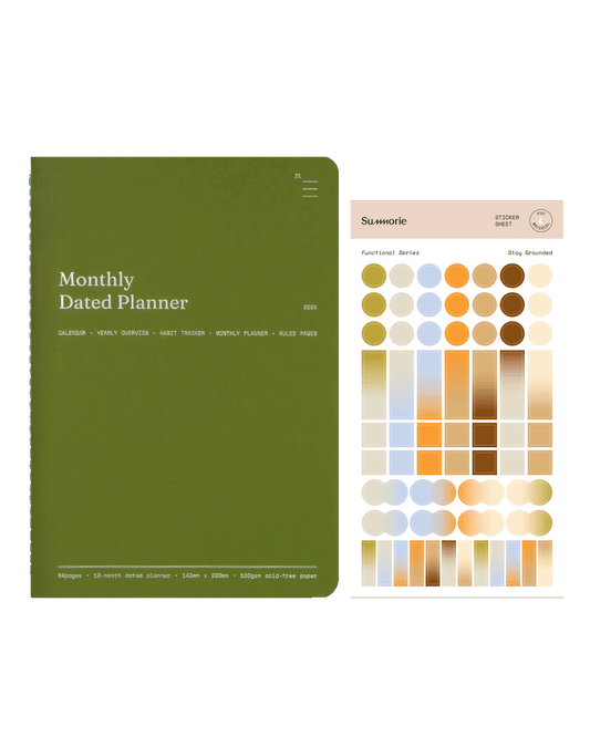 2024 Monthly Dated Planner Set