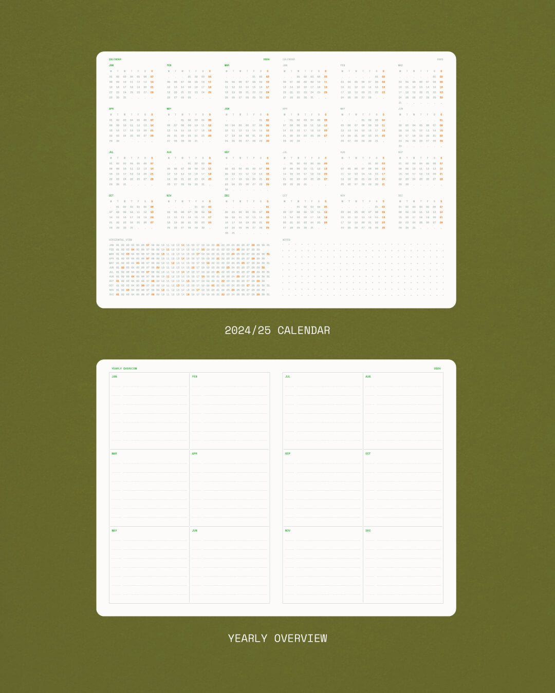 2024 Monthly Dated Planner Set