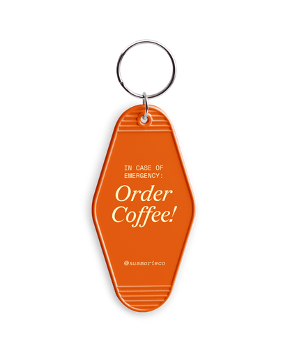 Coffee Emergency Keychain