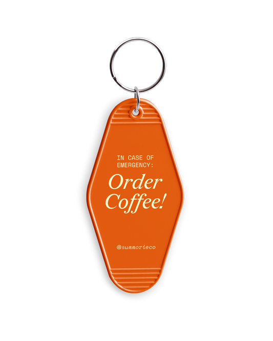 Coffee Emergency Keychain