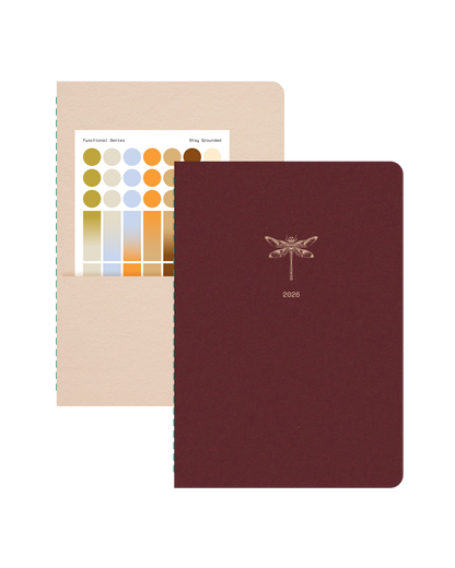 2026 Monthly Dated Planner & Dotted Grid Duo