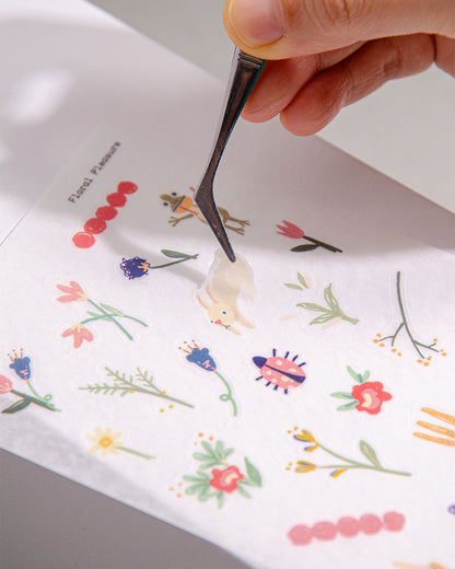 Floral Pleasure Washi Sticker Sheet