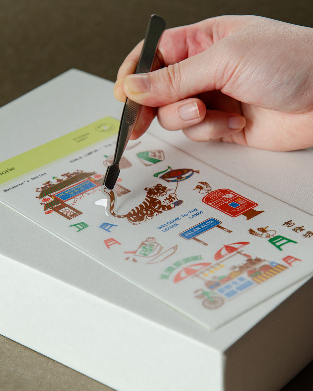 Kuala Lumpur The Lemak Land Washi Sticker Sheet