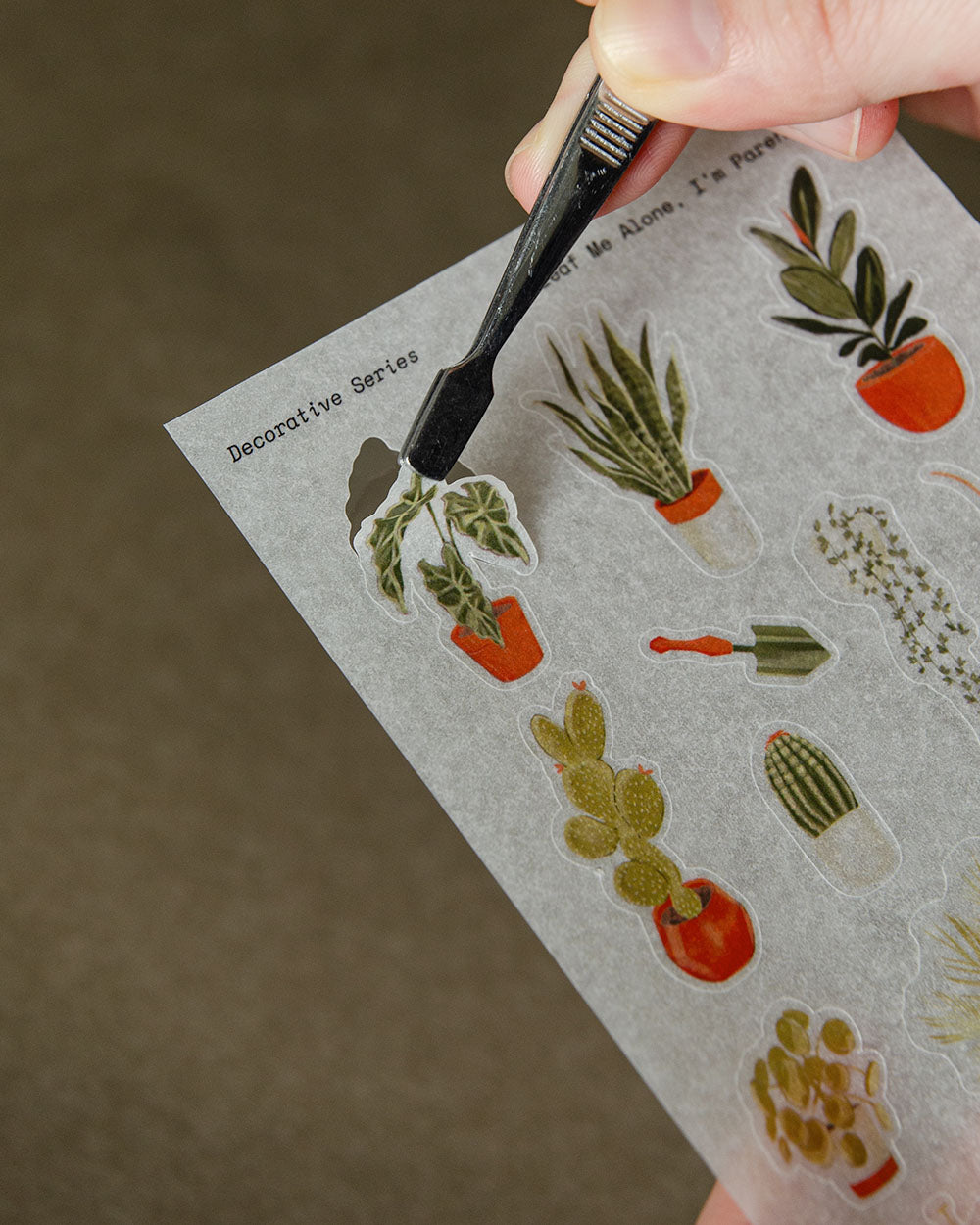 Leaf Me Alone, I'm Parenting Washi Sticker Sheet