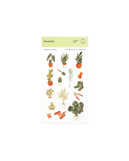 Leaf Me Alone, I'm Parenting Washi Sticker Sheet