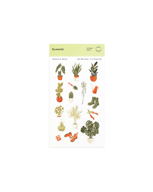 Leaf Me Alone, I'm Parenting Washi Sticker Sheet