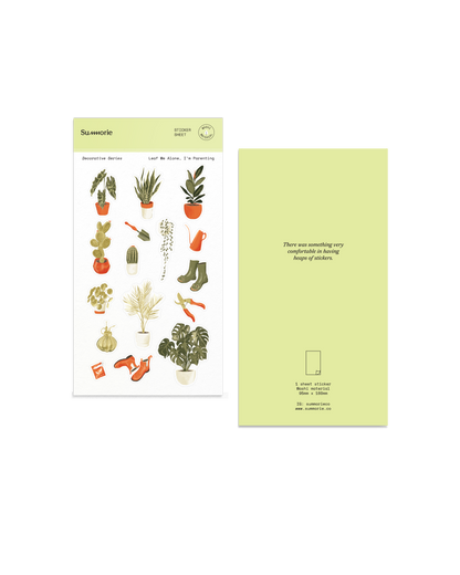 Leaf Me Alone, I'm Parenting Washi Sticker Sheet