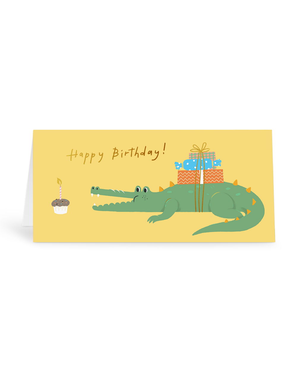 Birthday Alligator Greeting Card