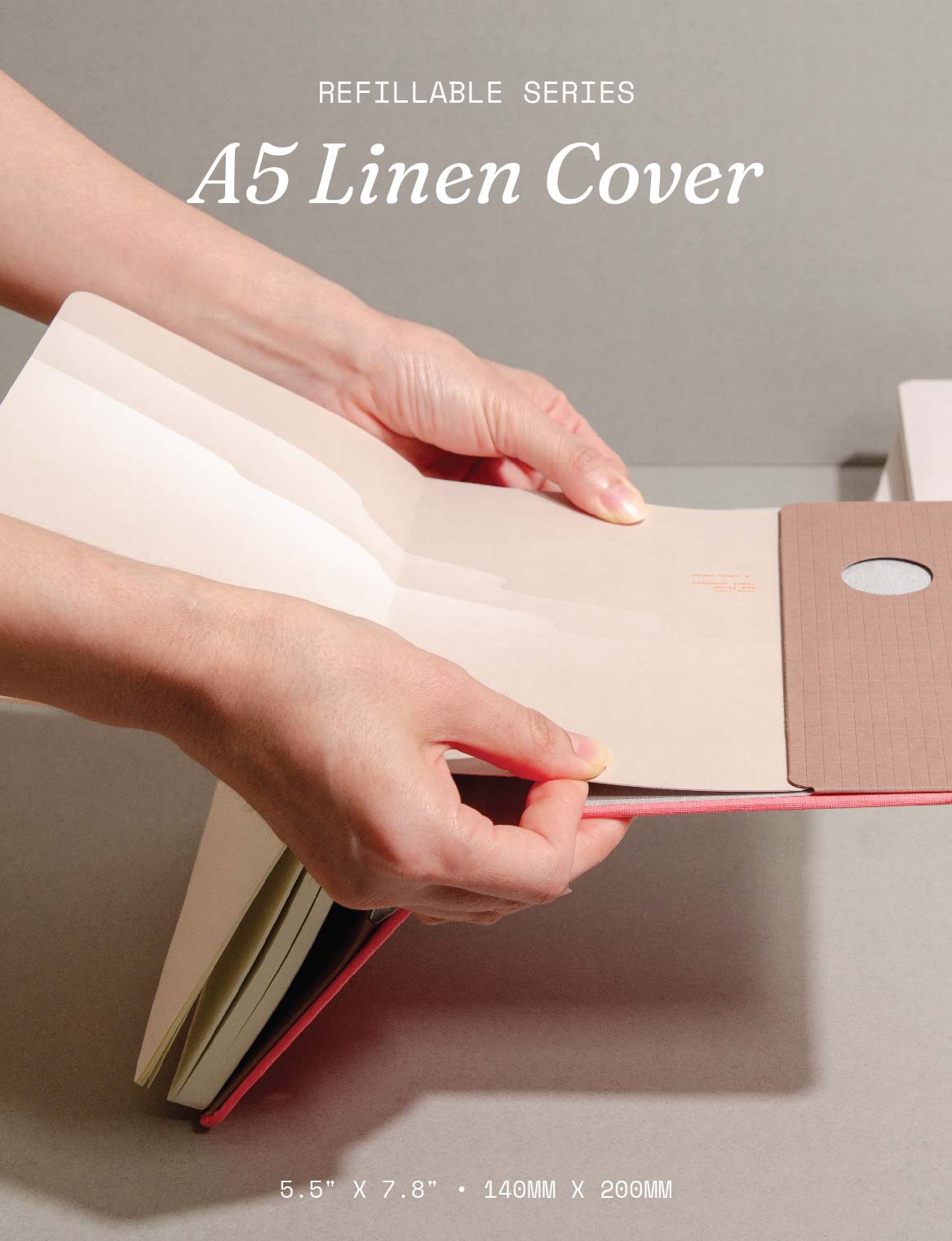 Refillable Linen Cover