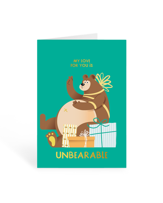 Unbearable Greeting Card