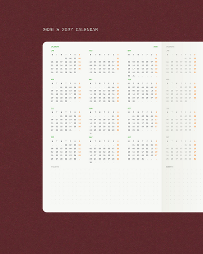 2026 Monthly Dated Planner