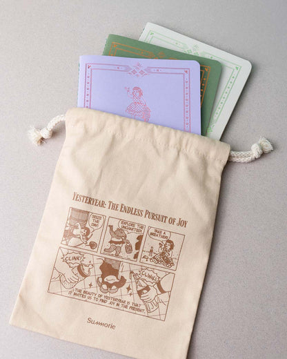 YesterYear Notebook Bundle Set with Drawstring Bag